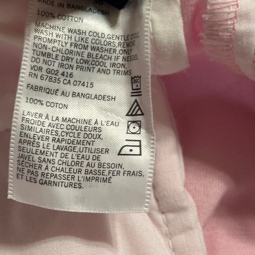 Nautica Mens Deck Shorts Pink 100% Cotton Flat Front Chino Shorts Size 36 - Picture 10 of 13